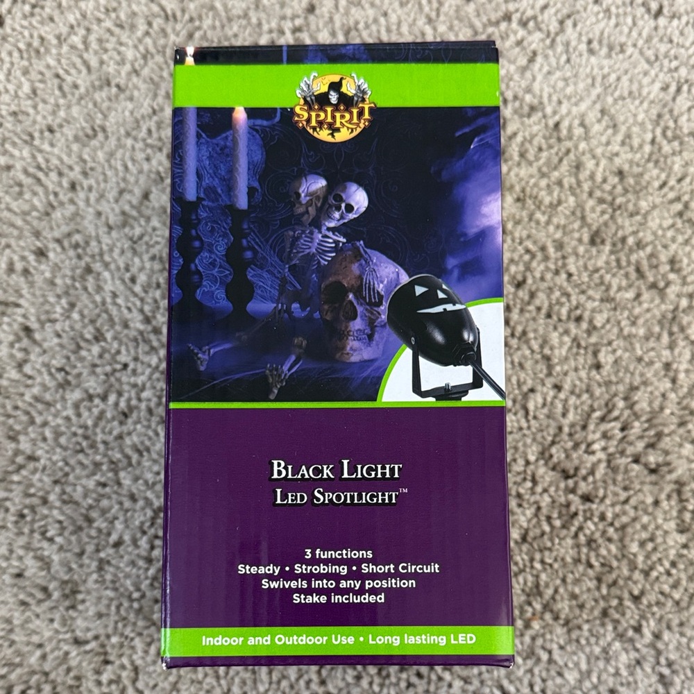 Spirit Halloween Black Light LED Spotlight